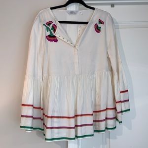 Embroidered boutique top